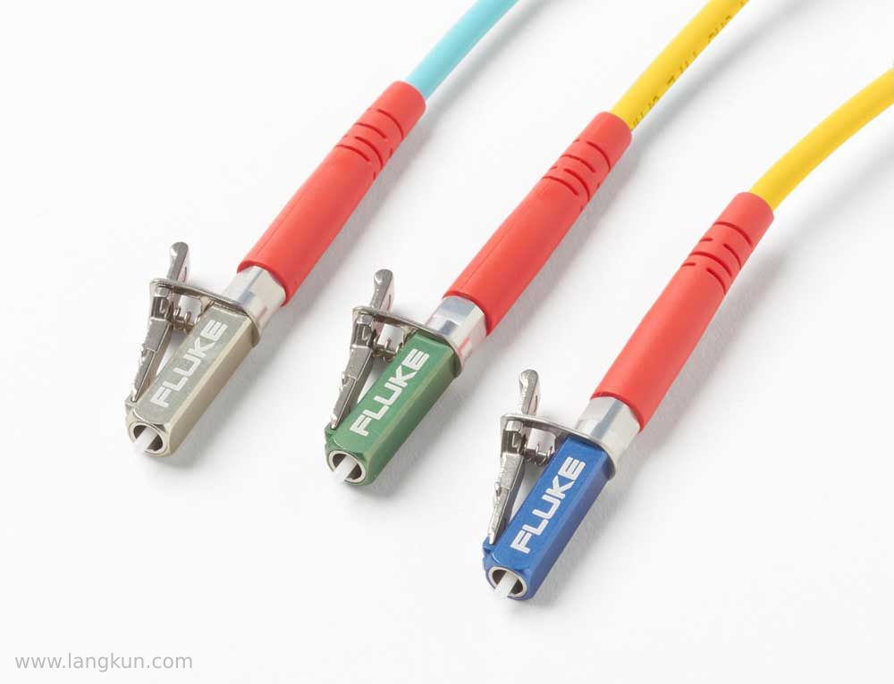 Fluke Networks Metal LC Connector on Fiber Test Reference Cords Fluke Networks 金属液晶连接器安装在光纤测试参考线上